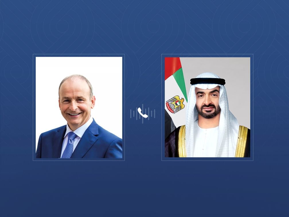 UAE President receives phone call from Irish Prime Minister on regional security developments