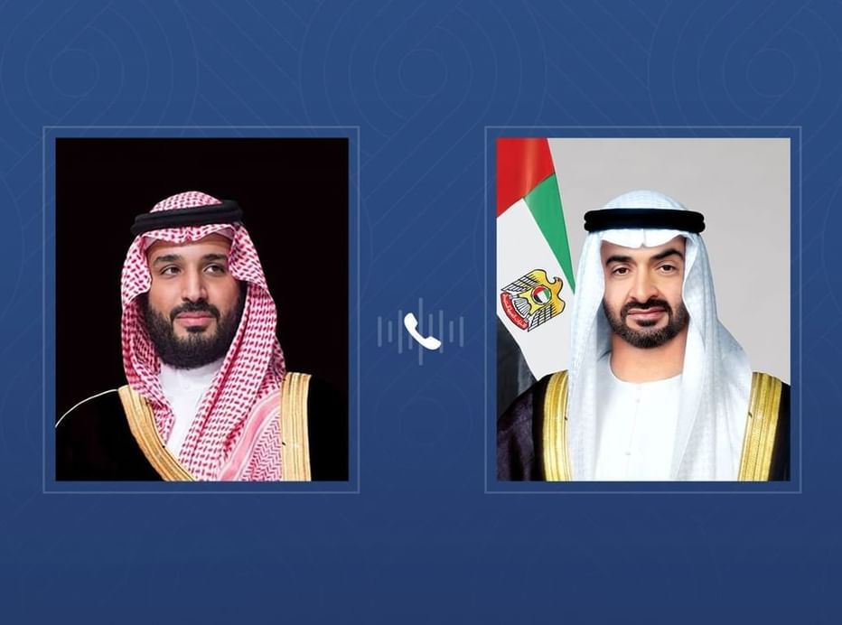 UAE President receives phone call from Saudi Crown Prince condemning Iranian terrorist attacks