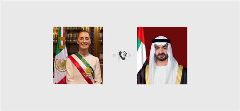 خلال اتصال هاتفي.. رئيس الدولة ورئيسة المكسيك يبحثان تعزيز العلاقات الثنائية