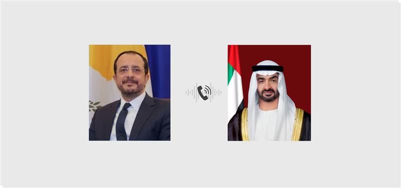 رئيس الدولة والرئيس القبرصي يبحثان هاتفياً علاقات البلدين والتطورات الإقليمية